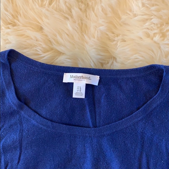 Beautiful blue maternity sweater - Picture 3 of 6